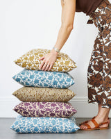 Kalimera Saffron linen cushion 50x50cm