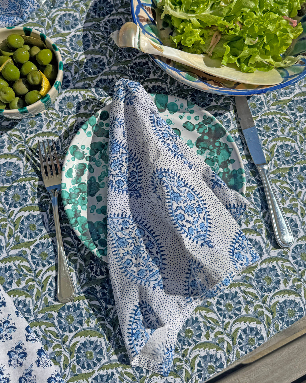 Istanbul Moss Tablecloth
