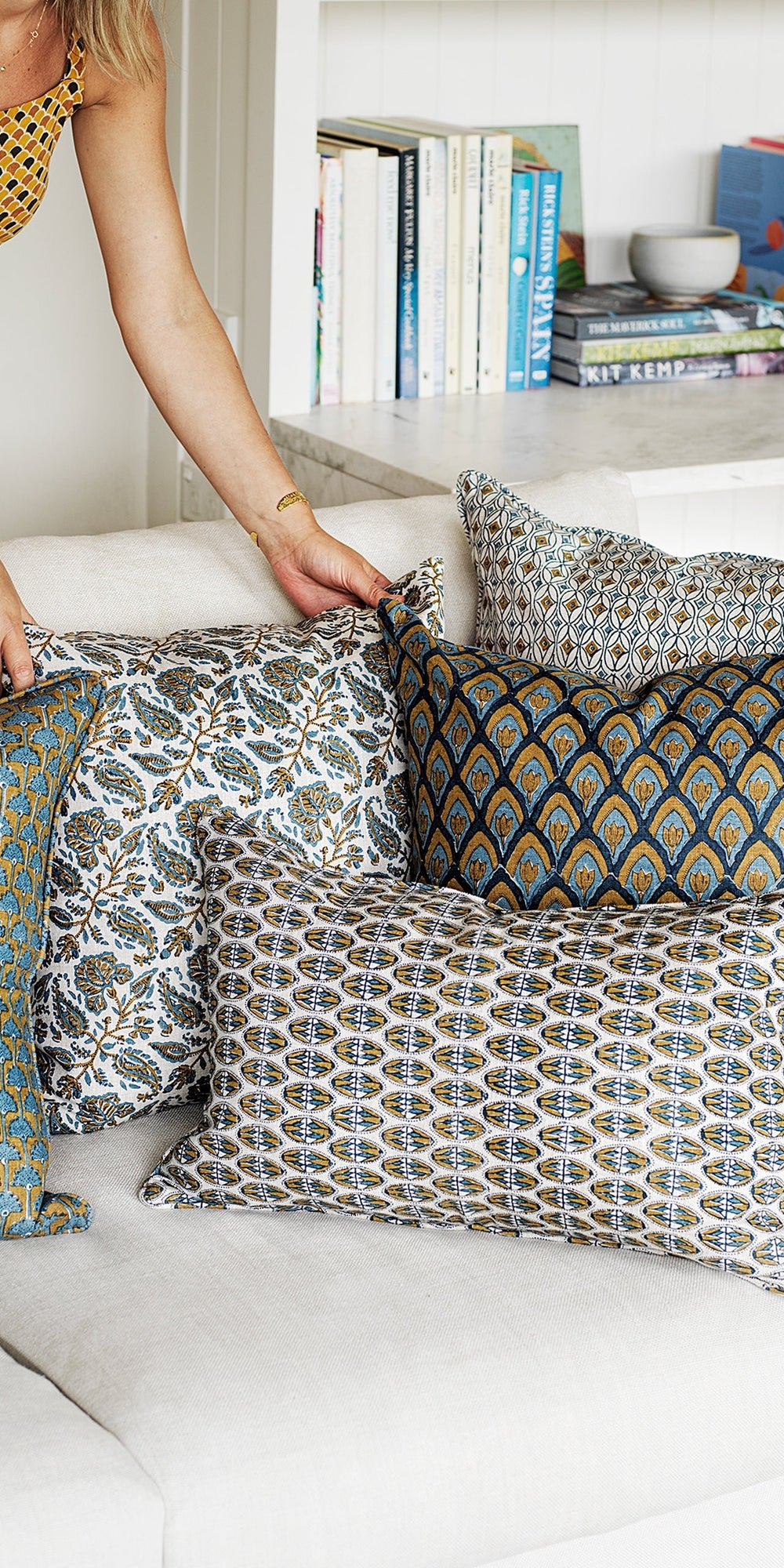Condesa Tobacco Pillowcase in - Cushions - Walter G Australia