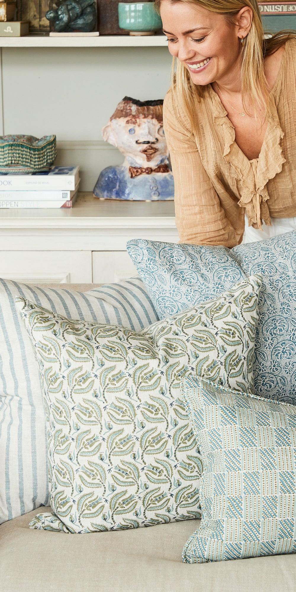 Fossano Mineral Pillowcase in - Cushions - Walter G Australia