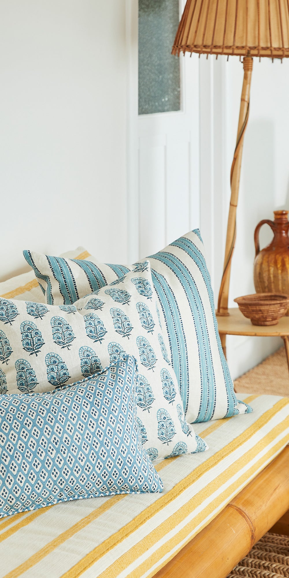 Kesula Denim Pillowcase in - Cushions - Walter G Australia