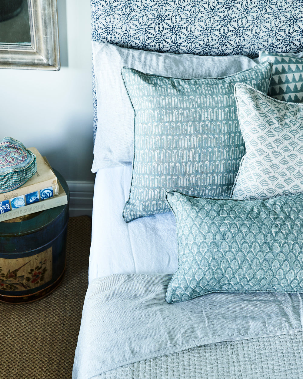 Scopello Celadon Pillowcase in - Cushions - Walter G Australia