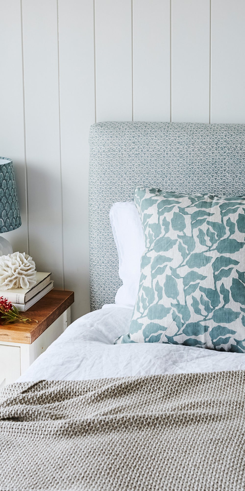 Flores Celadon Pillowcase in - Cushions - Walter G Australia