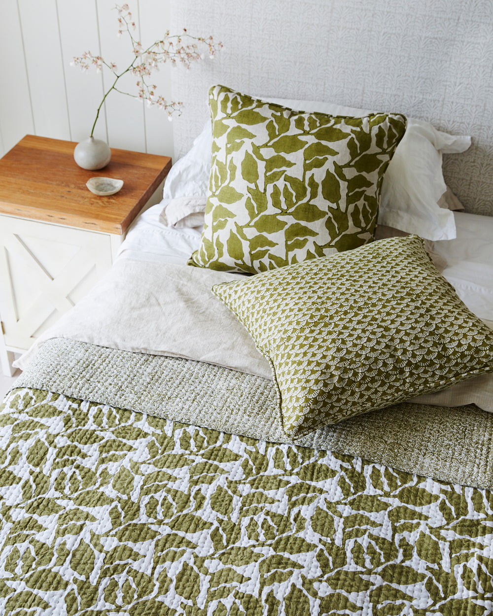 Flores Moss Pillowcase