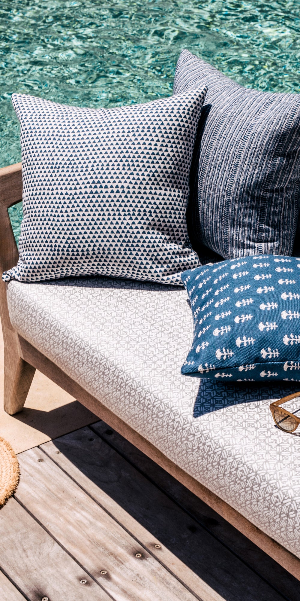 Huts Atlantic Outdoor Pillowcase in - Cushions - Walter G Australia
