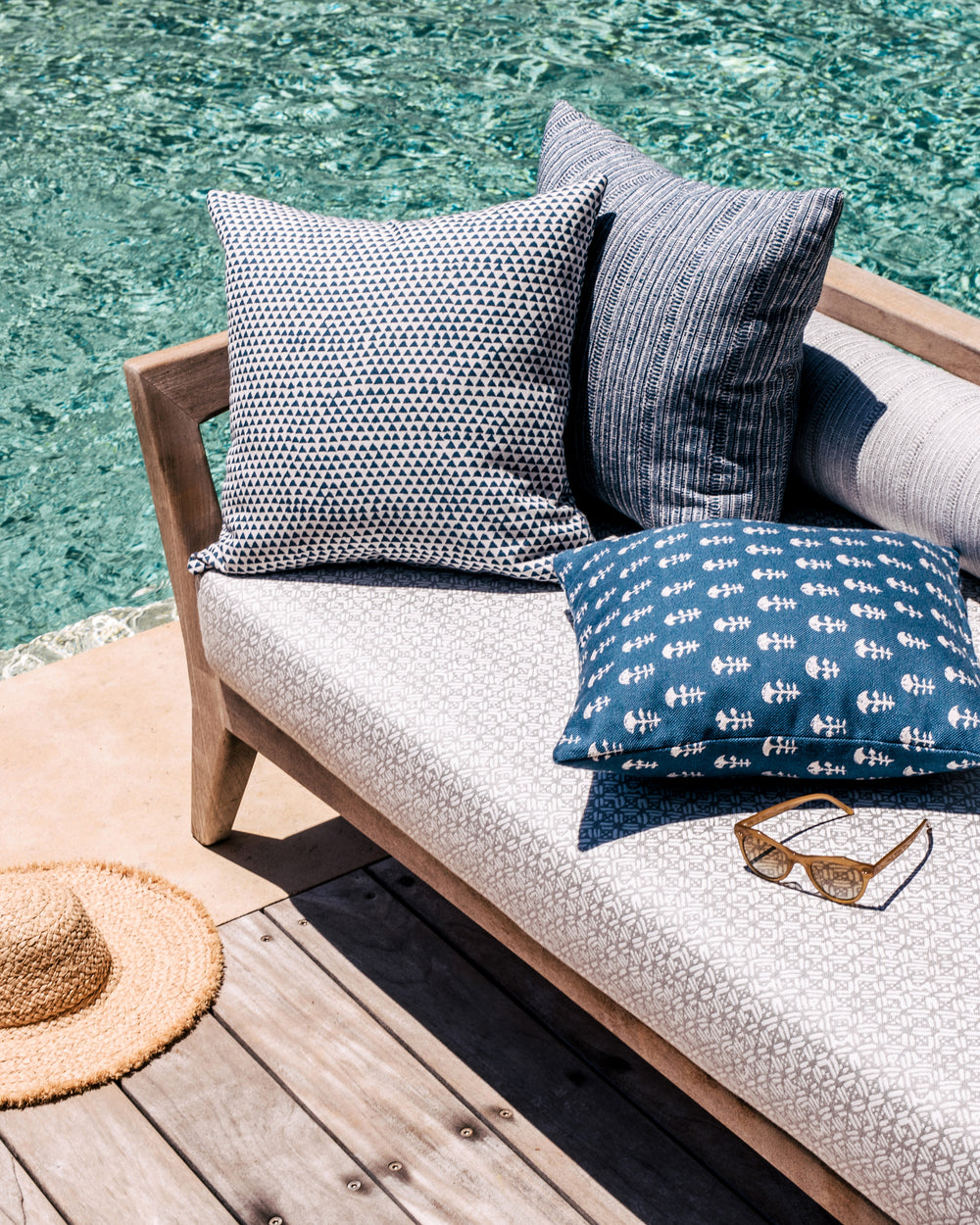 Huts Atlantic Outdoor Pillowcase in - Cushions - Walter G Australia