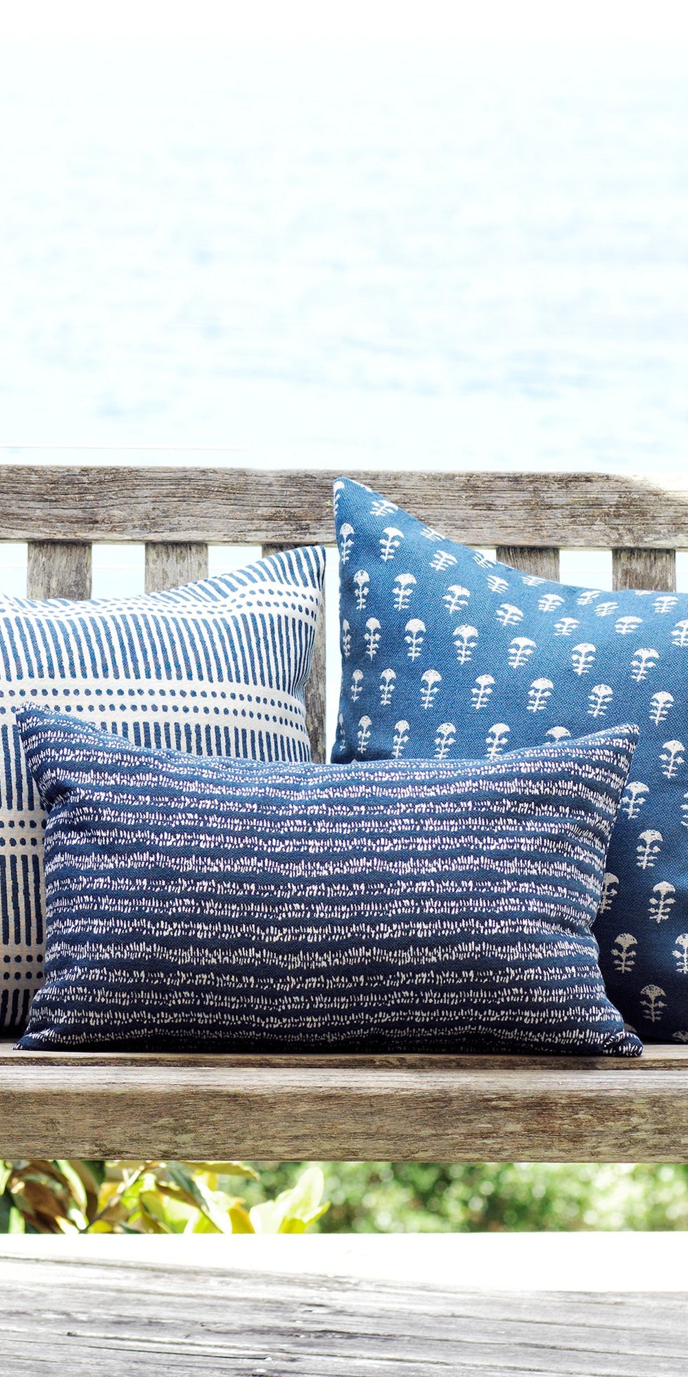 Dash Dot Atlantic Outdoor Pillowcase in - Cushions - Walter G Australia