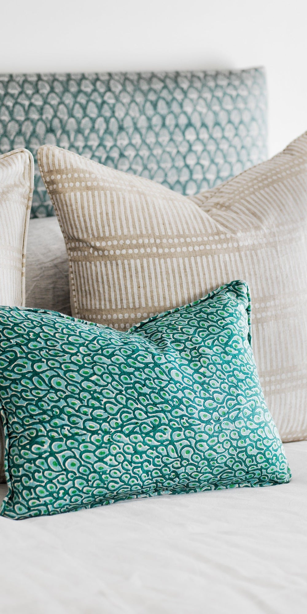 Dash Dot Chalk Pillowcase in - Cushions - Walter G Australia