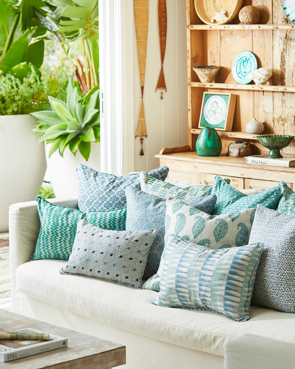 St Tropez Azure Pillowcase in - Cushions - Walter G Australia