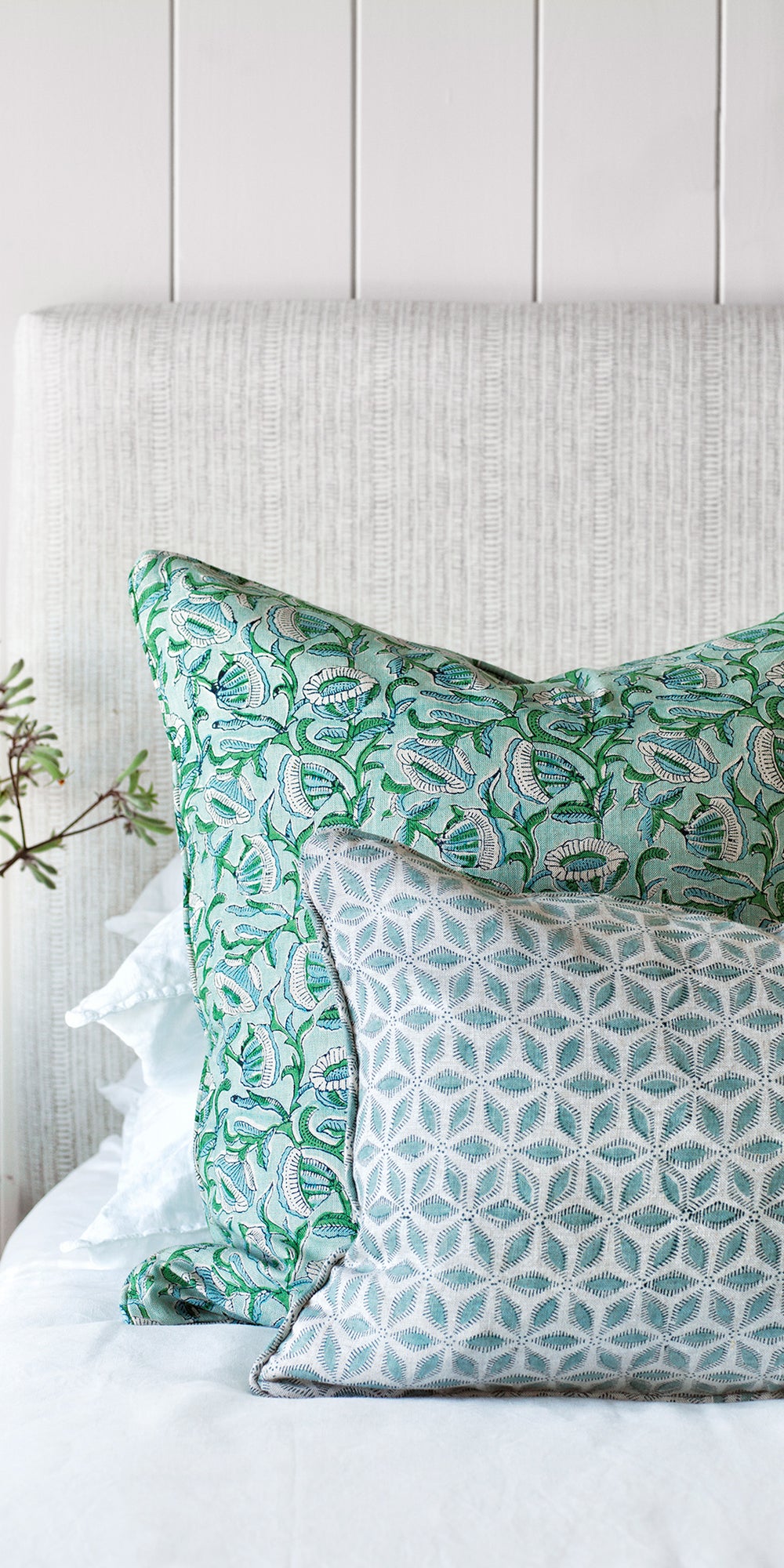 Hanami Light Blue Rectangle Pillowcase in - Cushions - Walter G Australia
