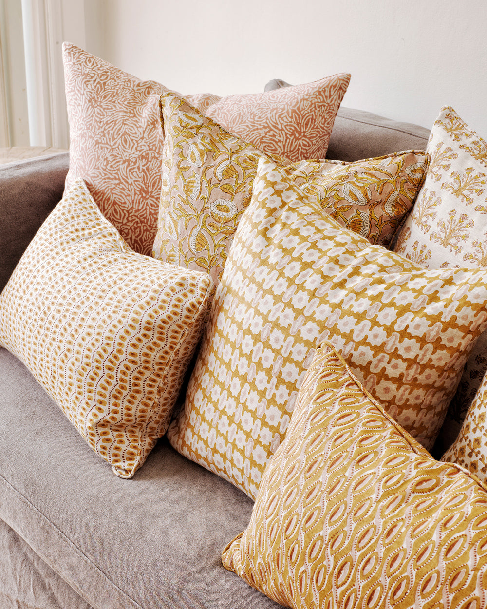 Pahari Saffron Pillowcase