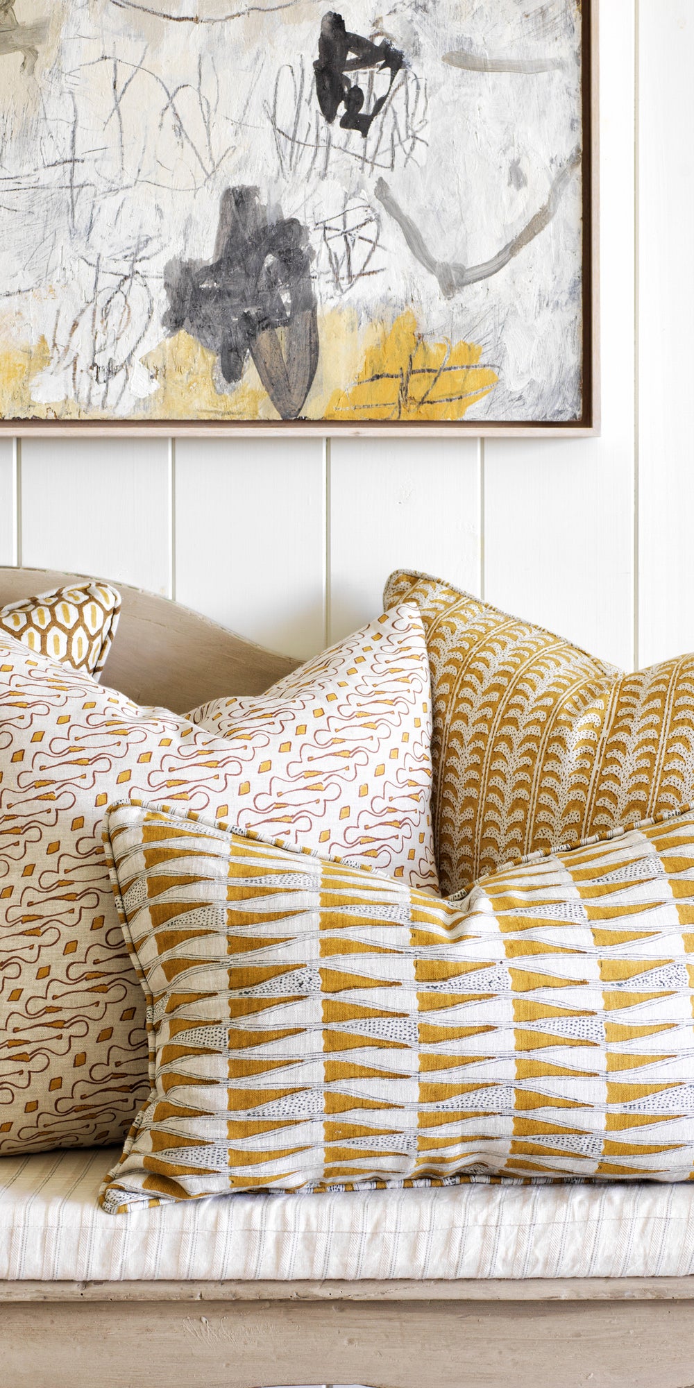 Luxor Saffron Pillowcase in - Cushions - Walter G Australia