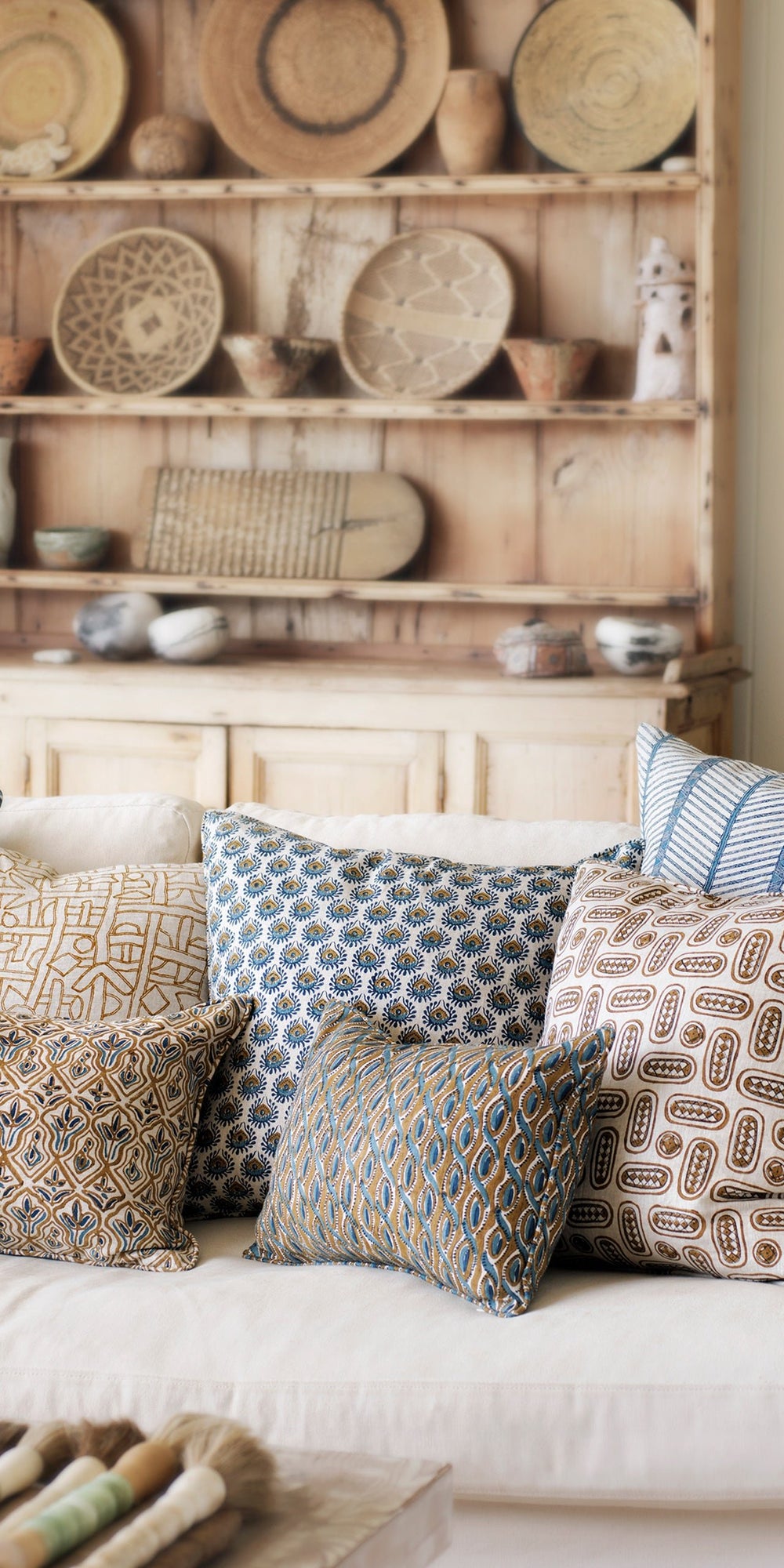 Jaisalmer Denim Pillowcase in - Cushions - Walter G Australia