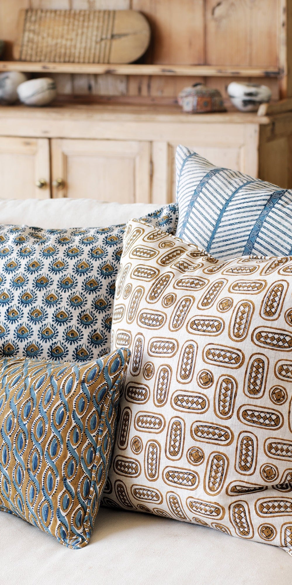 Lyon Tobacco Pillowcase in - Cushions - Walter G Australia