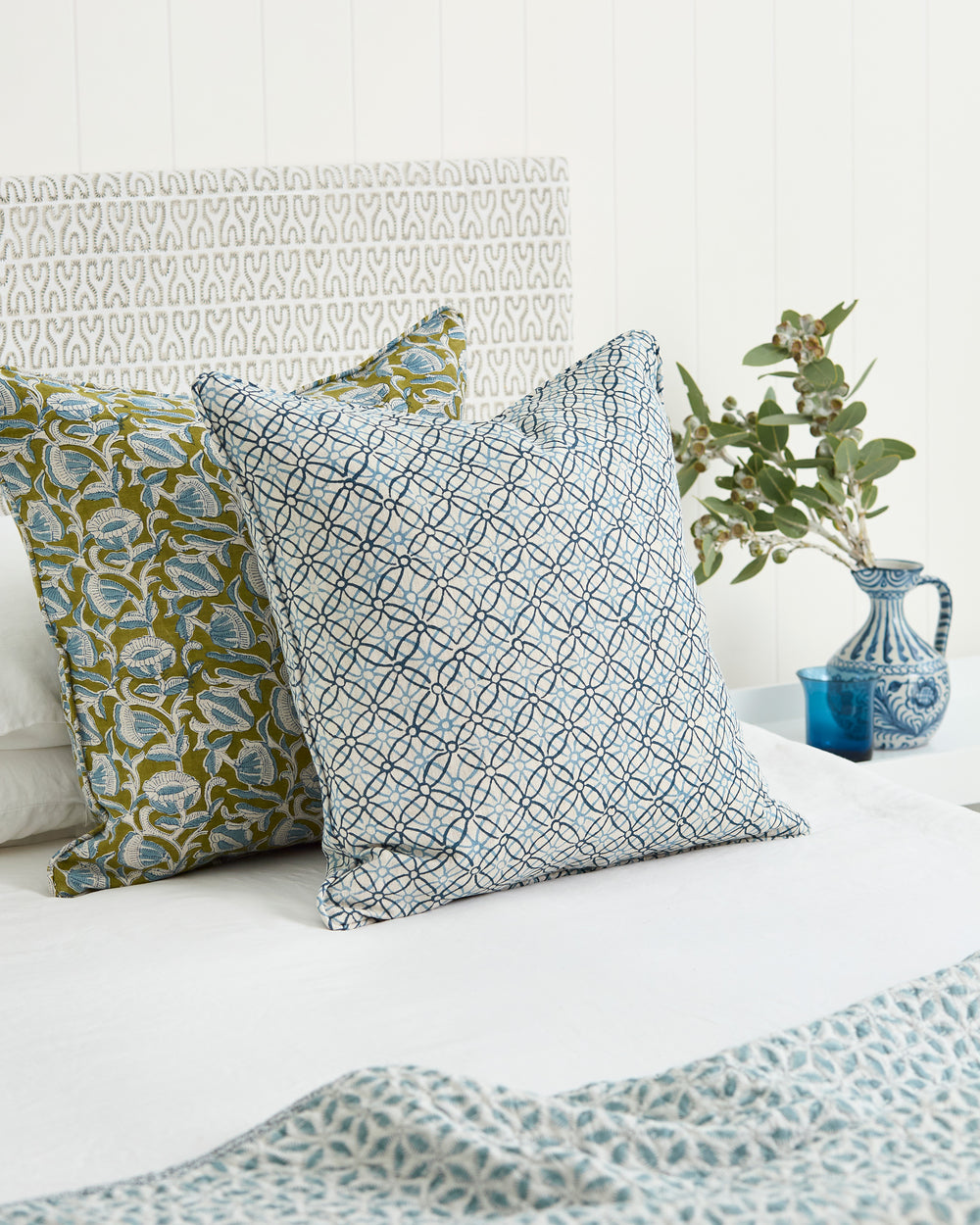 Koshi Azure Pillowcase in - Cushions - Walter G Australia