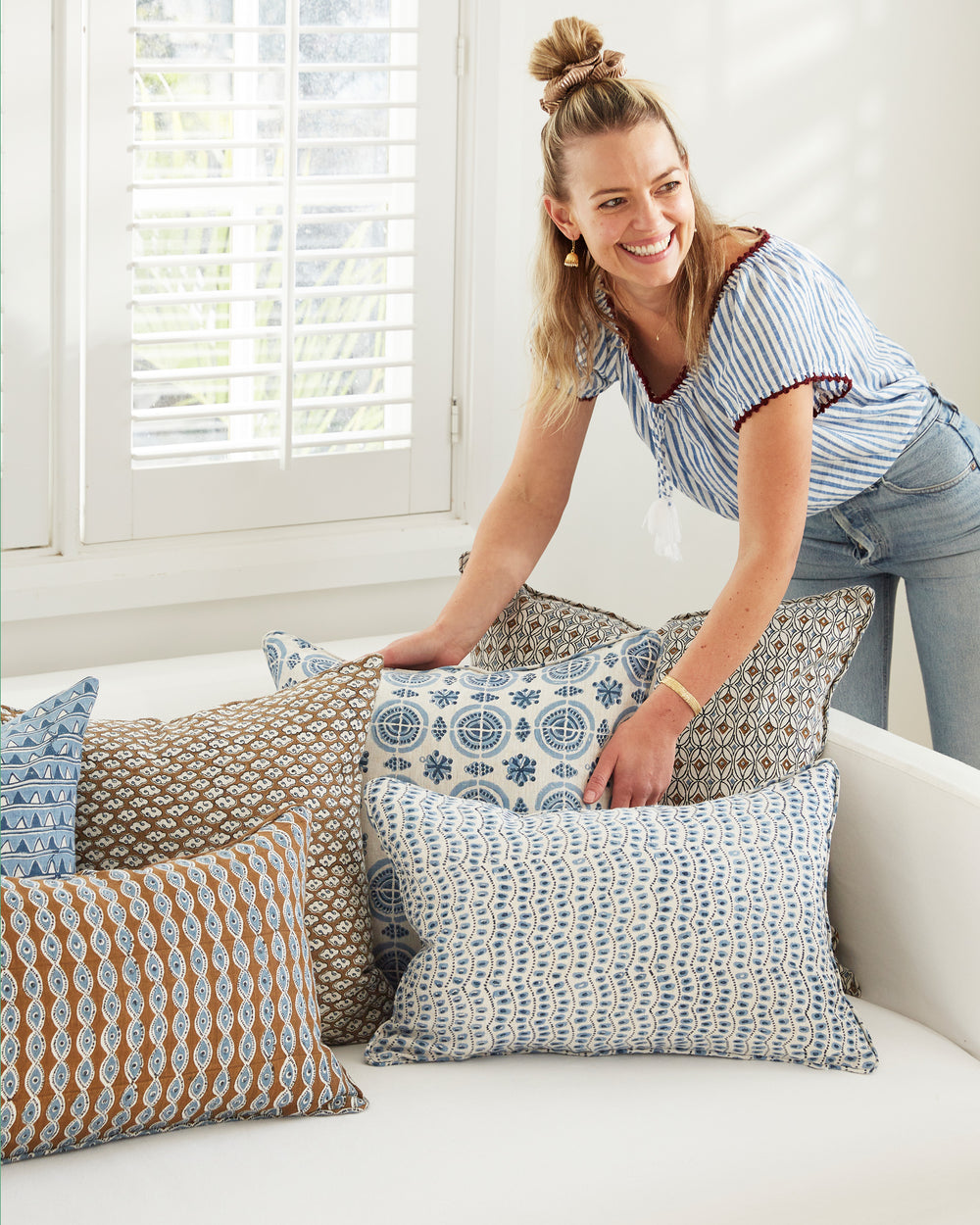 Amulet Azure Pillowcase in - Cushions - Walter G Australia