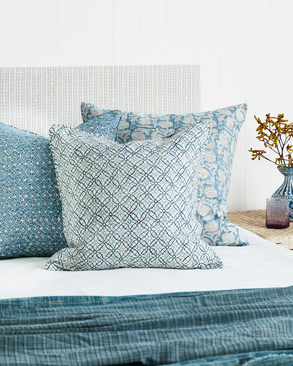 Koshi Azure Pillowcase in - Cushions - Walter G Australia
