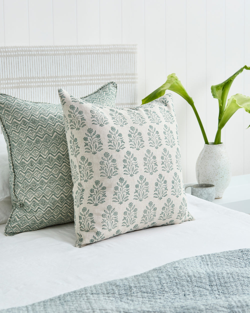 Amer Celadon Pillowcase in - Cushions - Walter G Australia