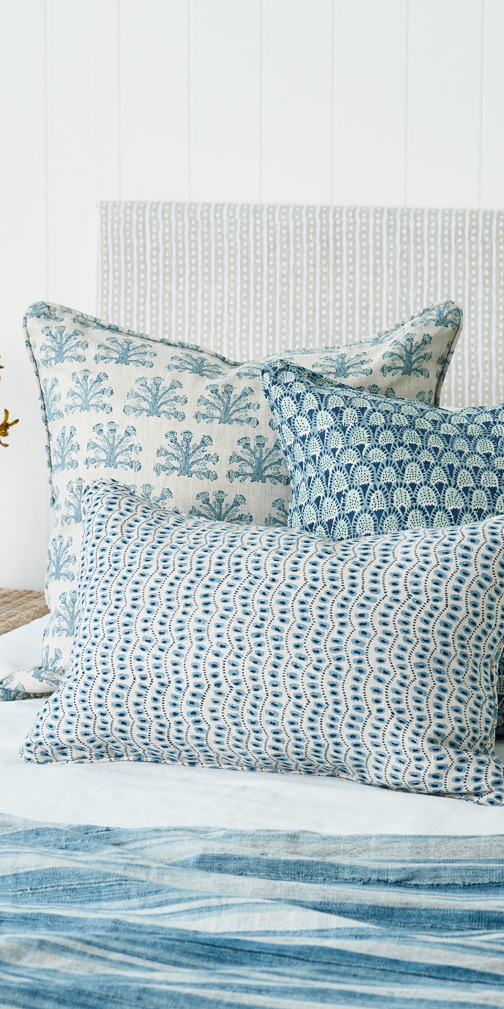 Samode Fresh Azure Pillowcase in - Cushions - Walter G Australia