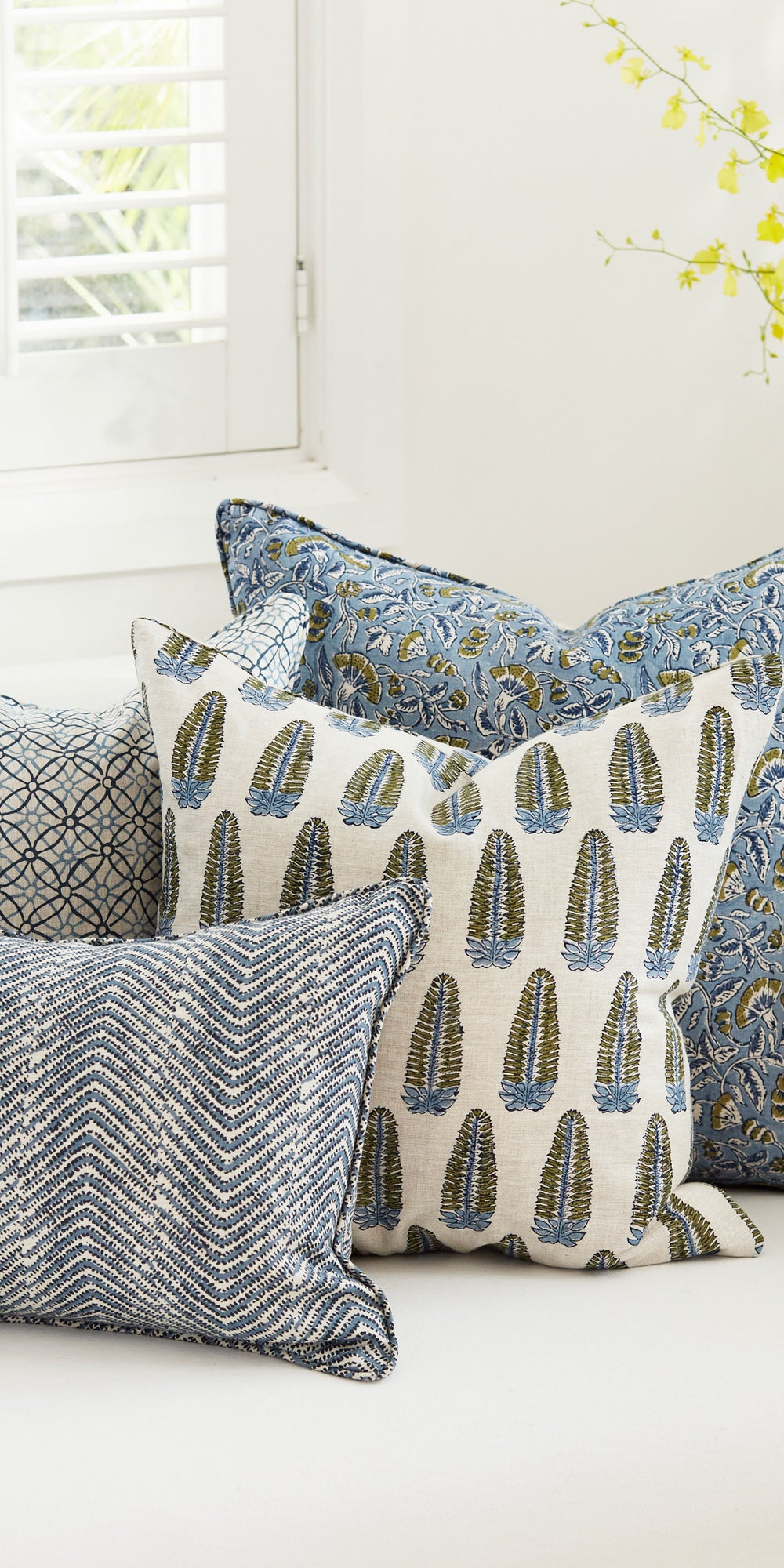 Laharia Azure Pillowcase in - Cushions - Walter G Australia