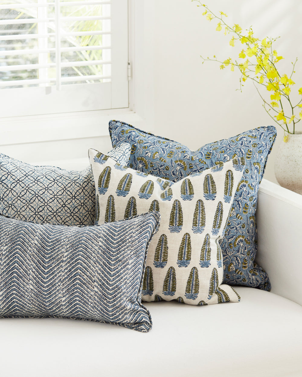 Laharia Azure Pillowcase in - Cushions - Walter G Australia