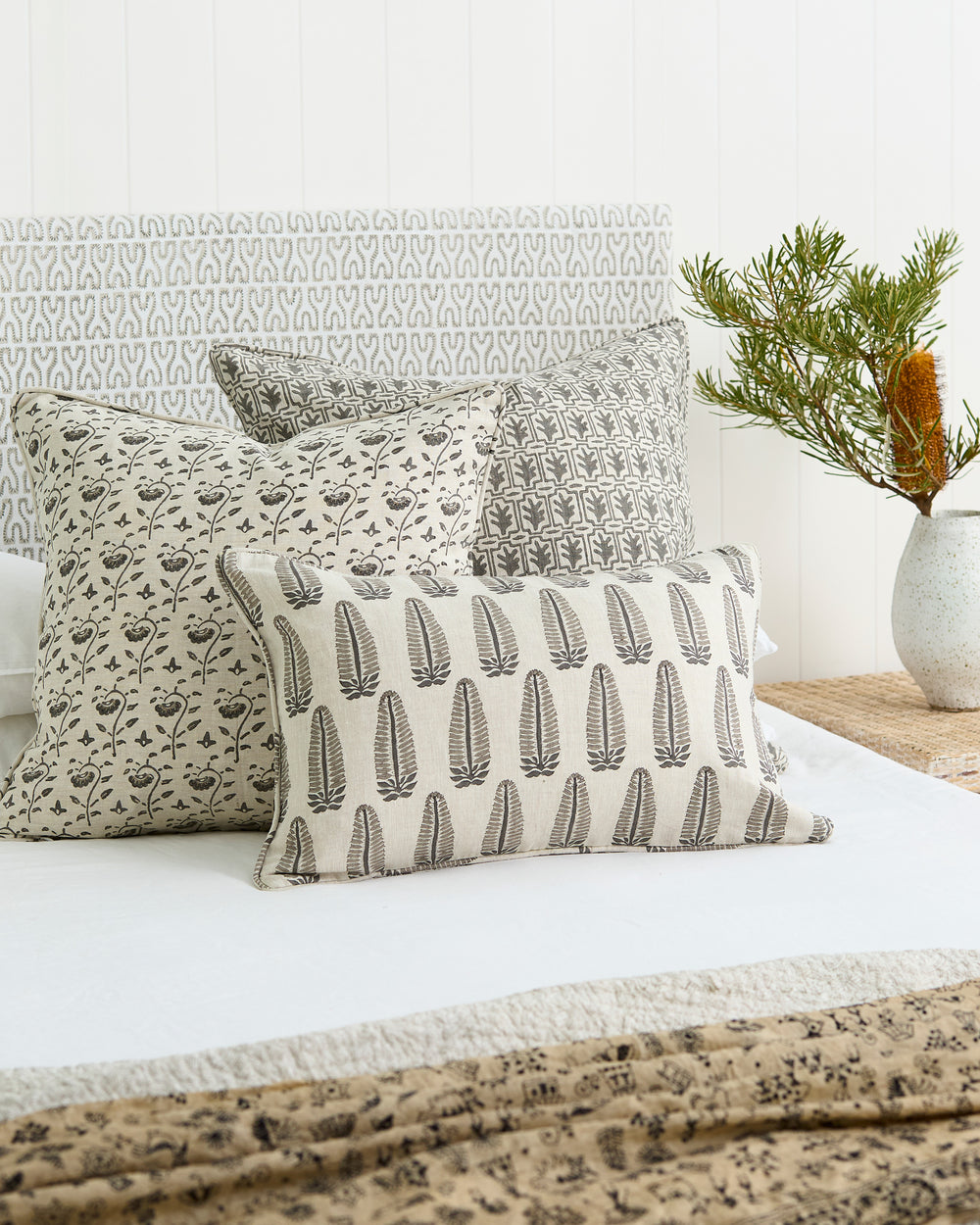 Akola Mud Pillowcase in - Cushions - Walter G Australia