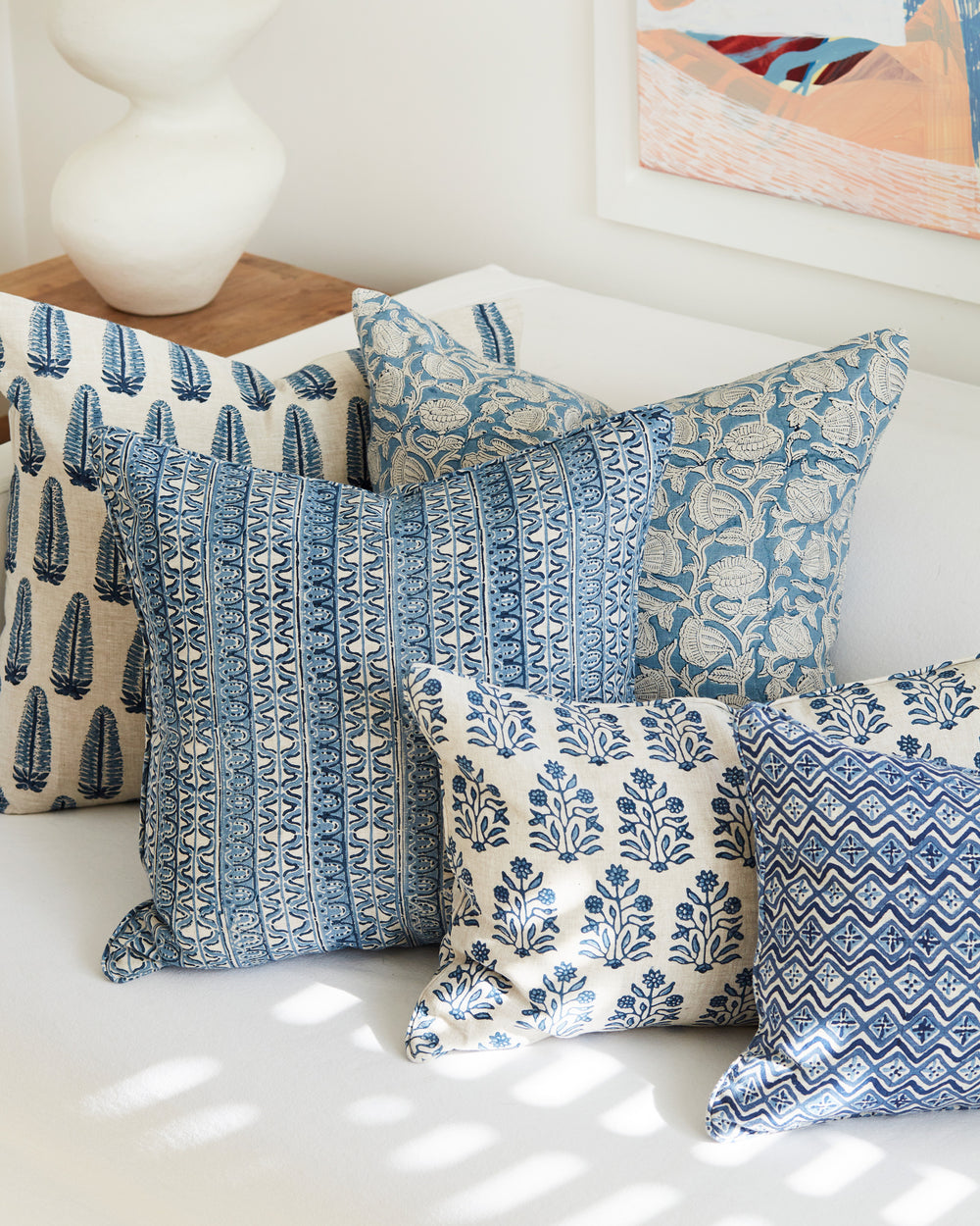 Amer Azure Pillowcase