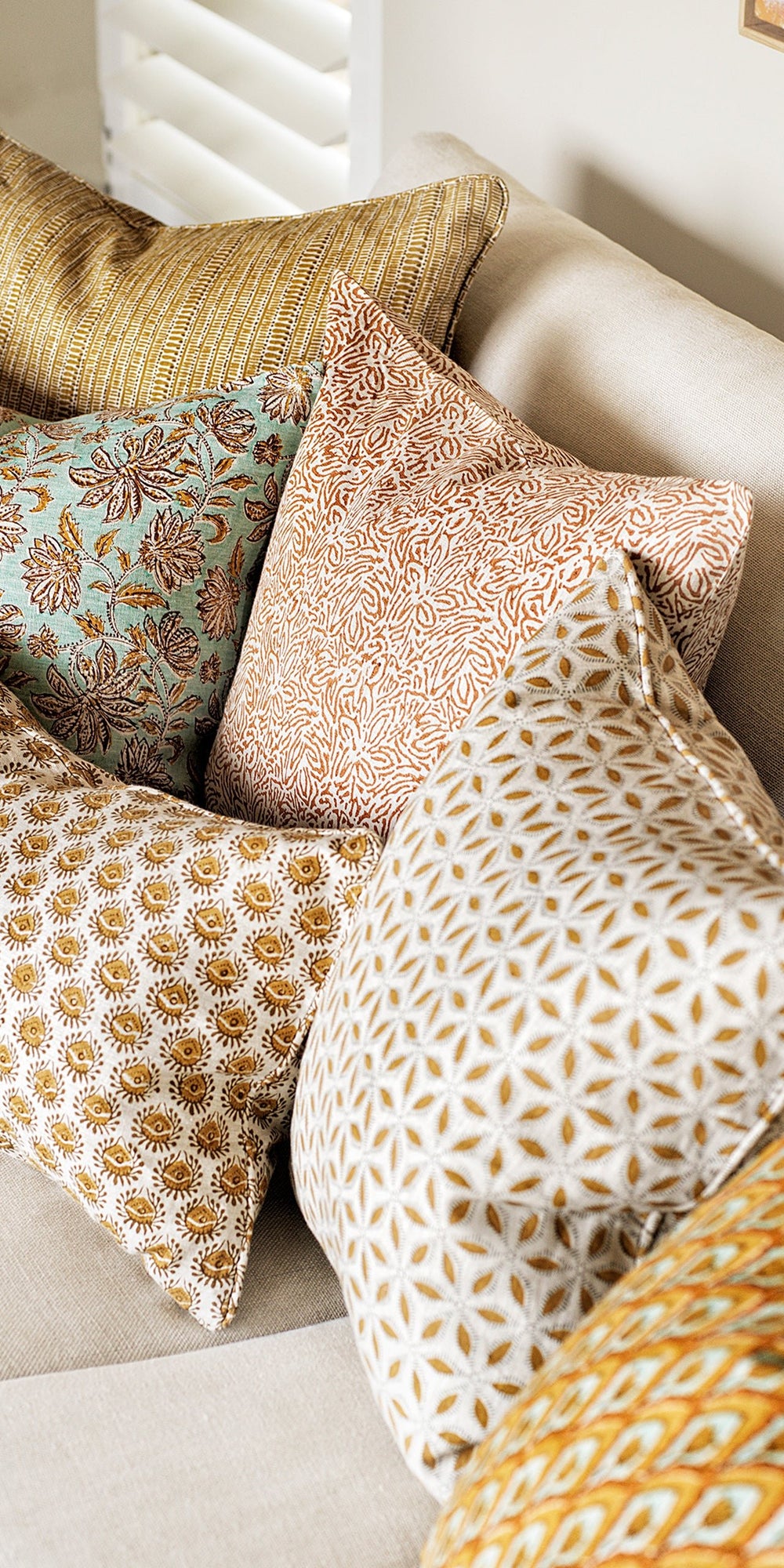 Lyon Saffron Pillowcase in - Cushions - Walter G Australia