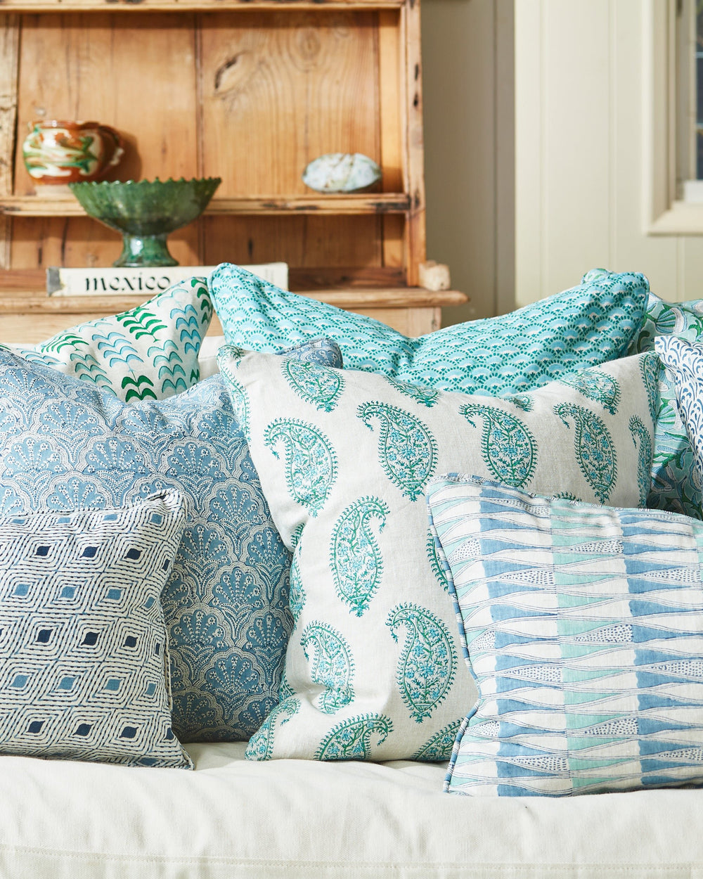 St Tropez Azure Pillowcase in - Cushions - Walter G Australia