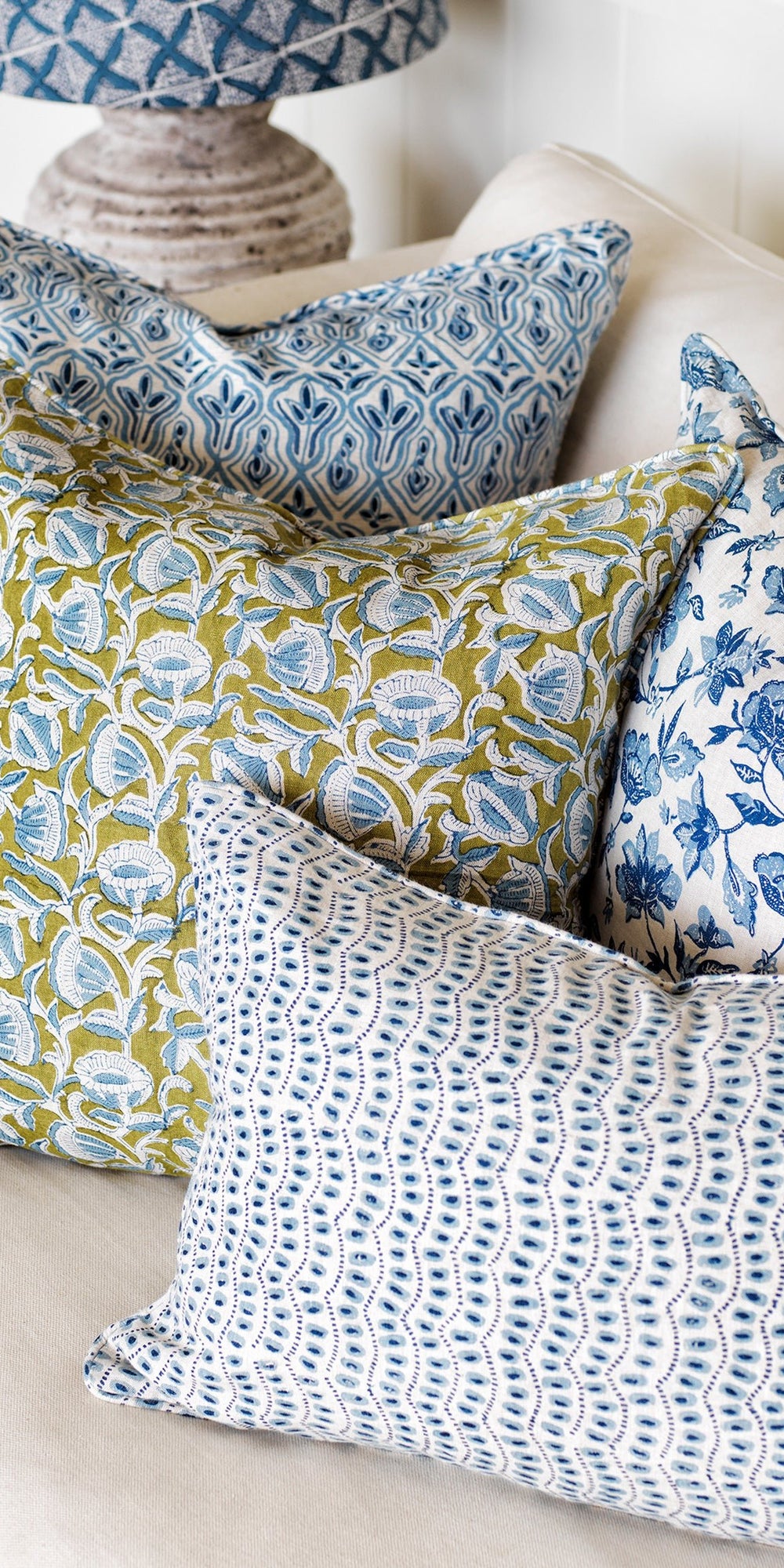 Amulet Azure Pillowcase in - Cushions - Walter G Australia