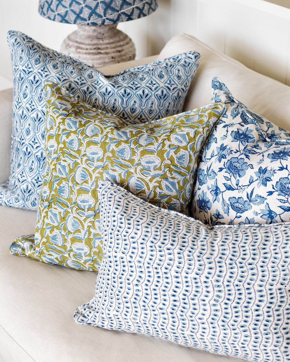 Amulet Azure Pillowcase in - Cushions - Walter G Australia