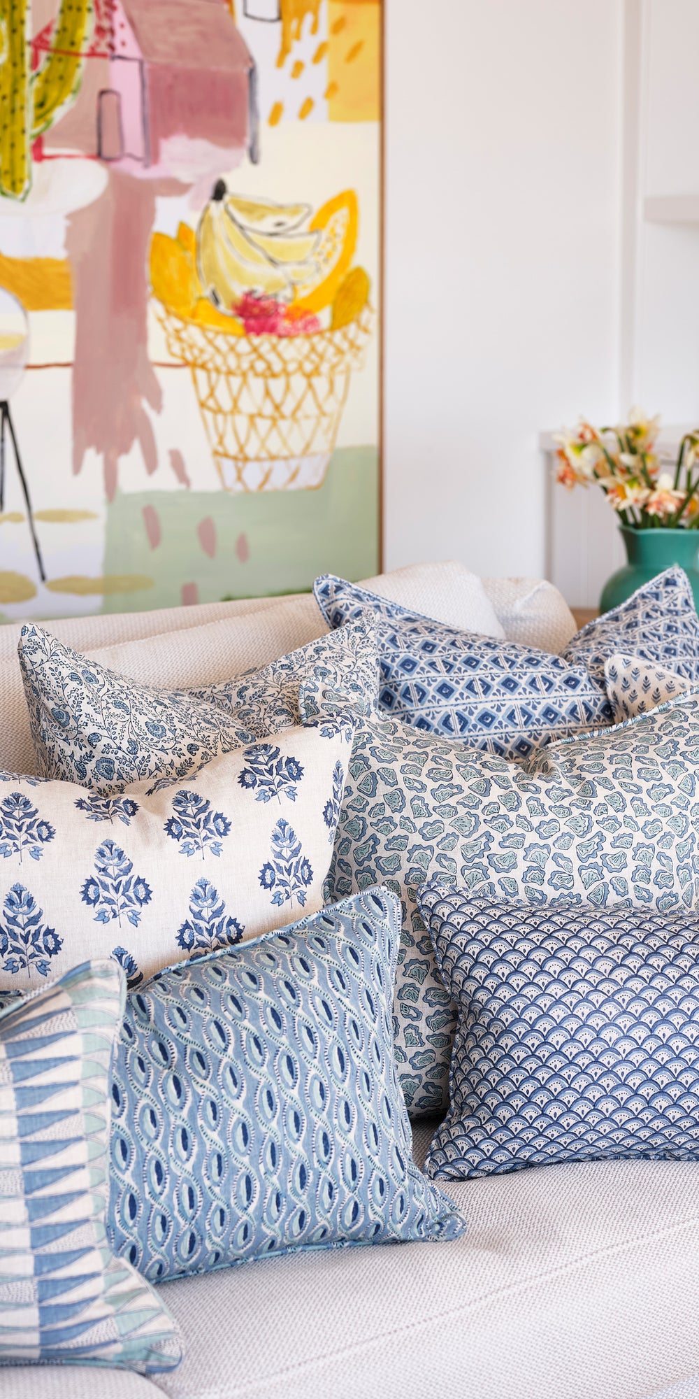 Ankara Riviera Pillowcase in - Cushions - Walter G Australia