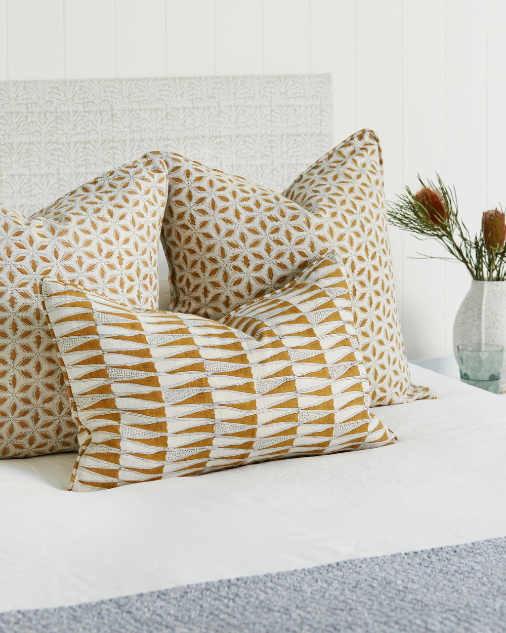 Tangier Saffron Pillowcase in - Cushions - Walter G Australia