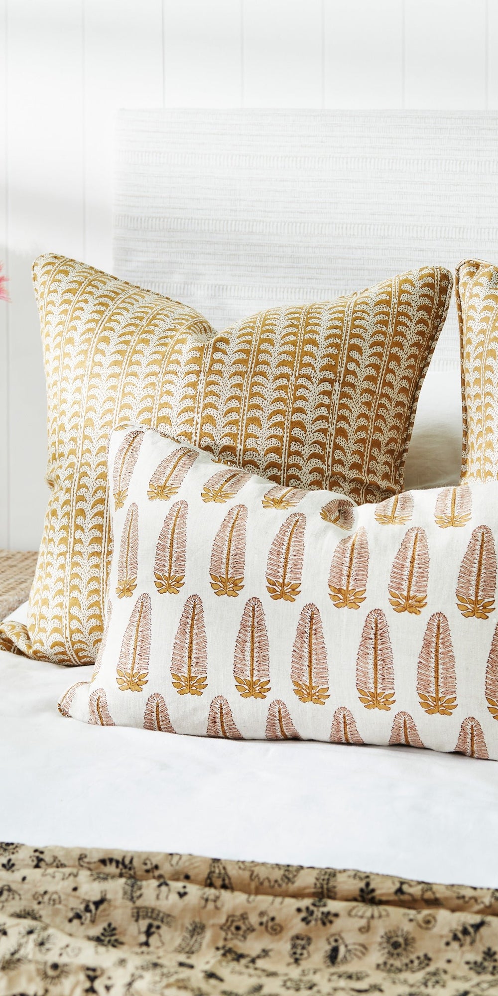 Luxor Saffron Pillowcase in - Cushions - Walter G Australia