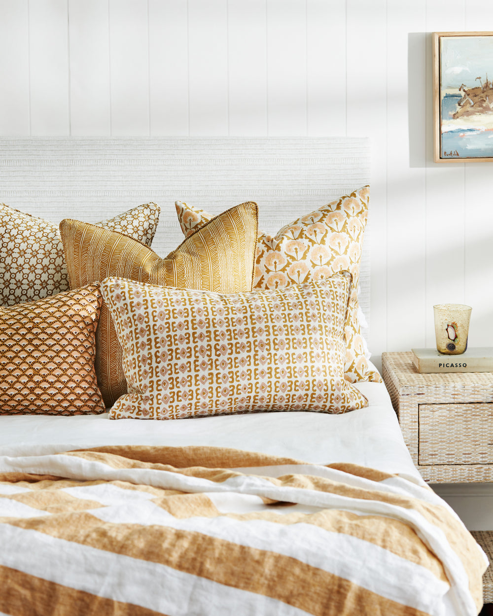 Naples Saffron Pillowcase