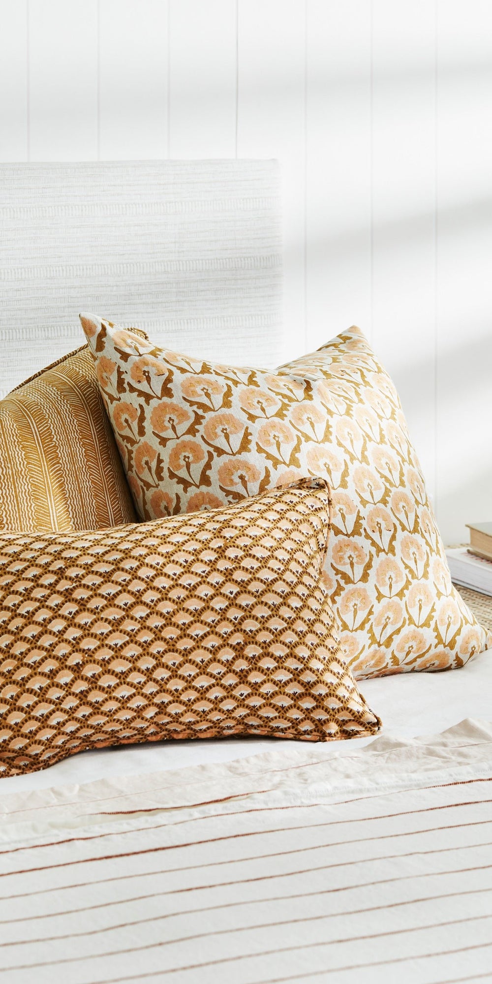 Naples Saffron Pillowcase in - Cushions - Walter G Australia