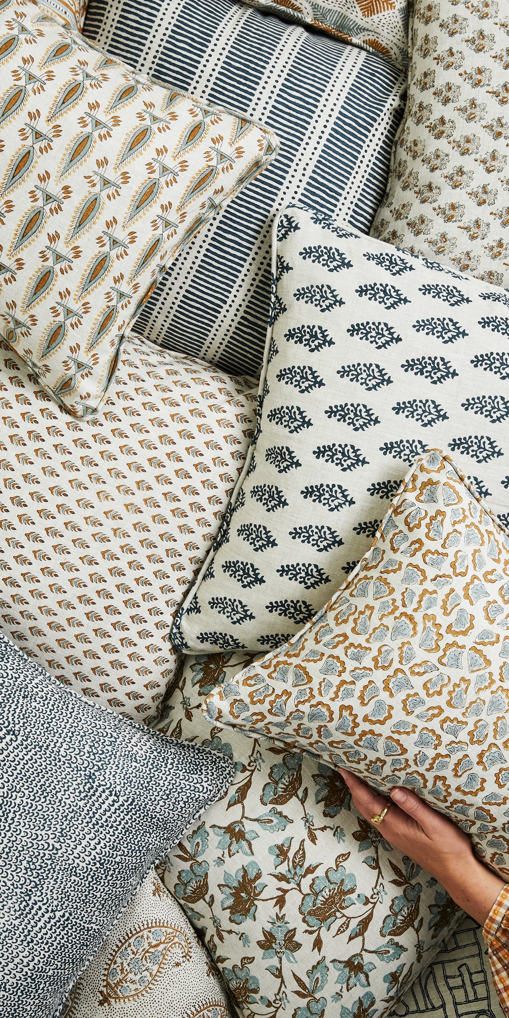 Lucknow Indian Teal Pillowcase in - Cushions - Walter G Australia