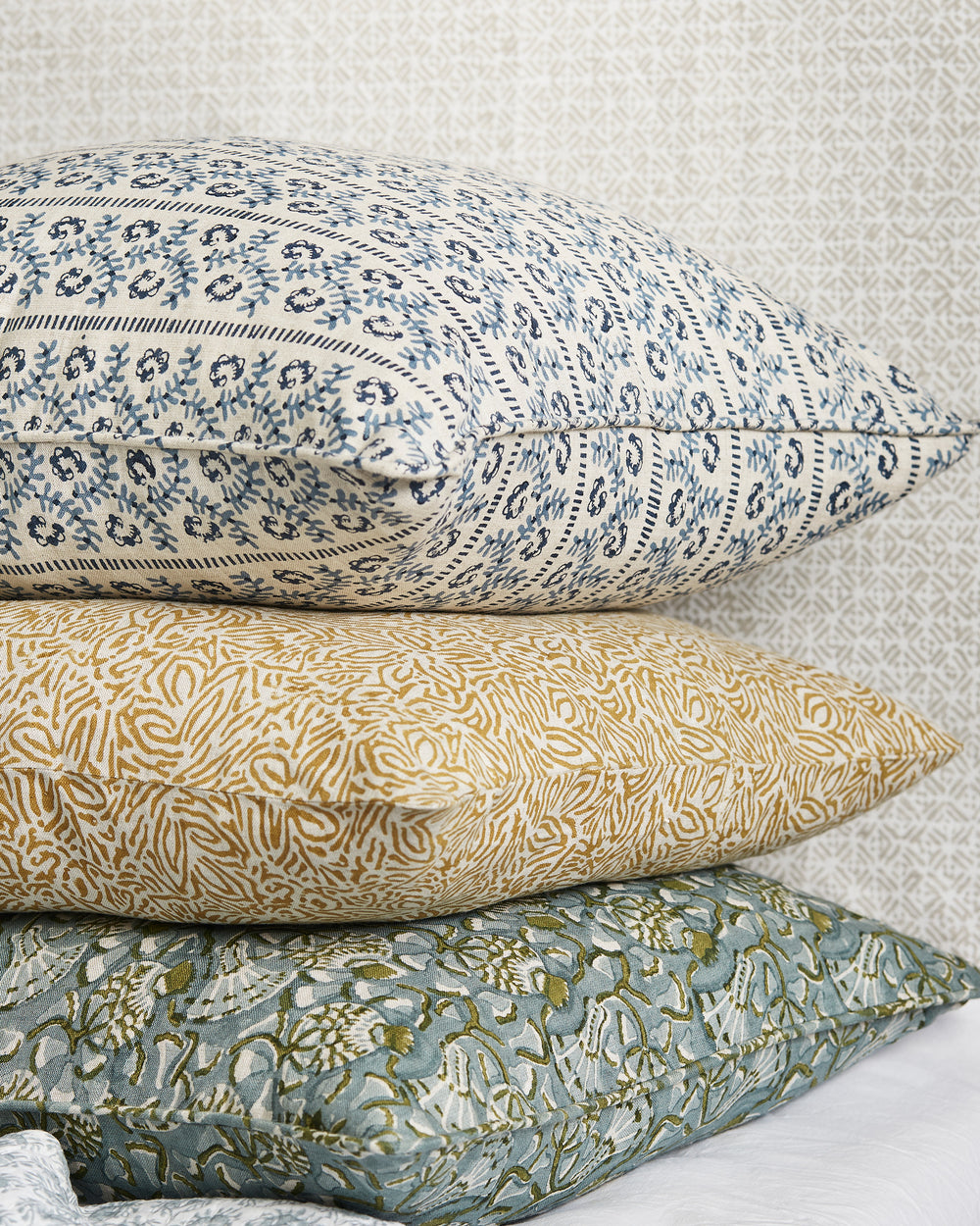 Iznik Celadon Moss Pillowcase