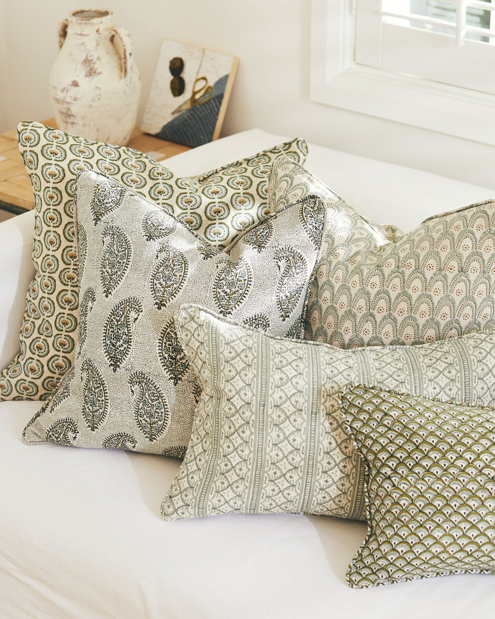Okinawa Celadon Moss Pillowcase