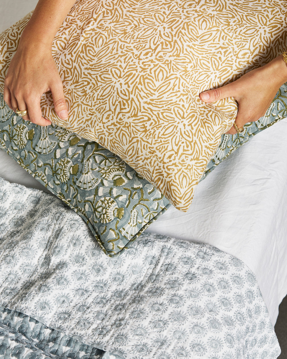 Iznik Celadon Moss Pillowcase