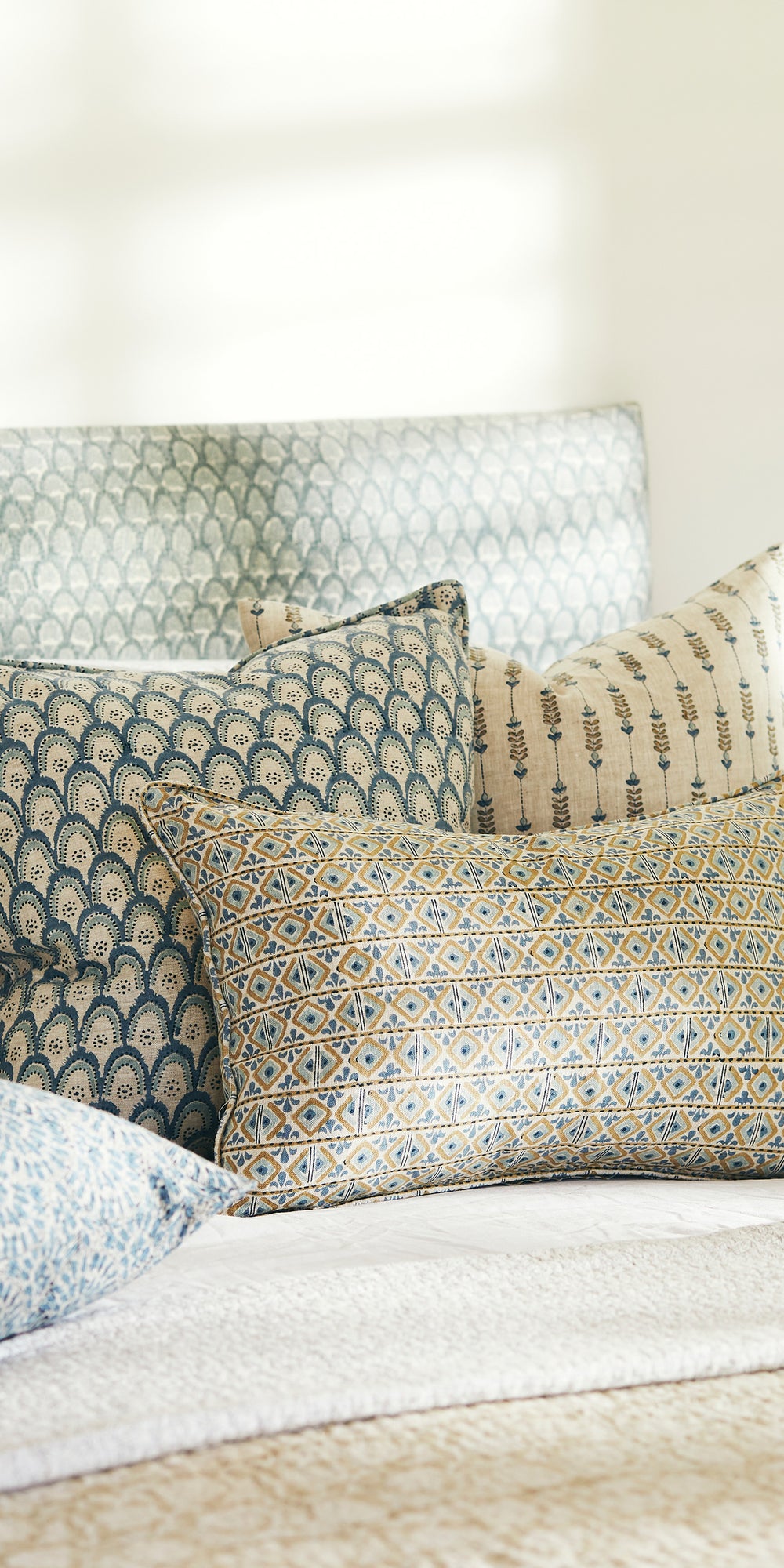Geneva Fresh Azure Pillowcase in - Cushions - Walter G Australia