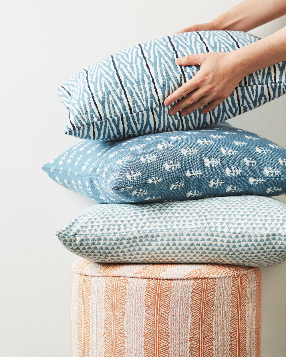 Fuji Sky Blue Outdoor Pillowcase