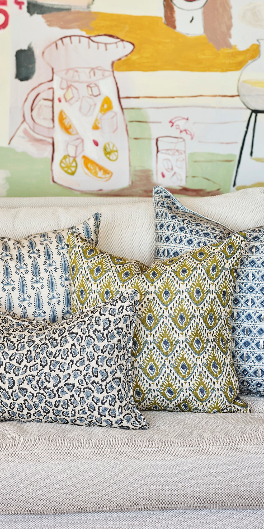 Tashkent Moss Azure Pillowcase
