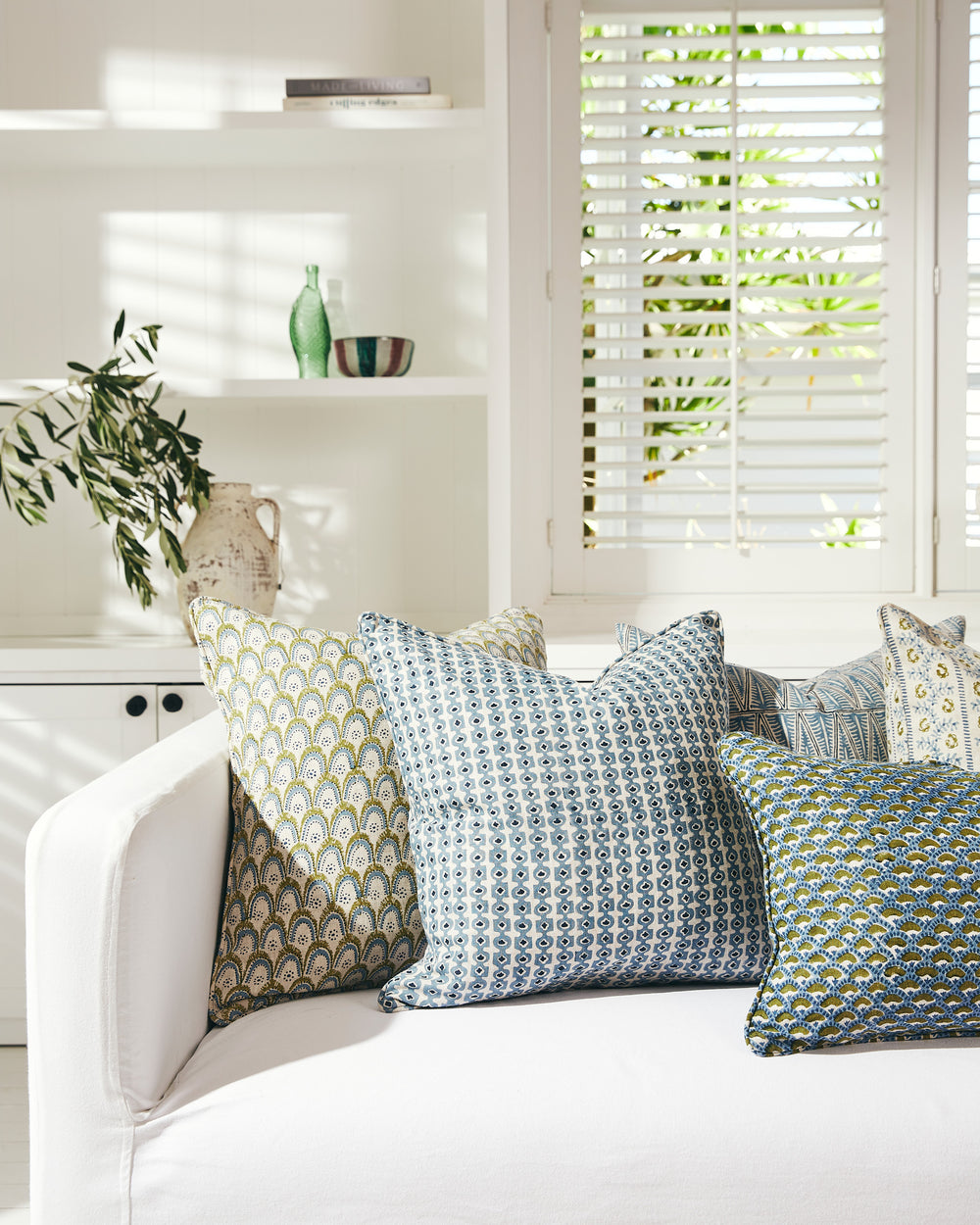Naples Moss Azure Pillowcase