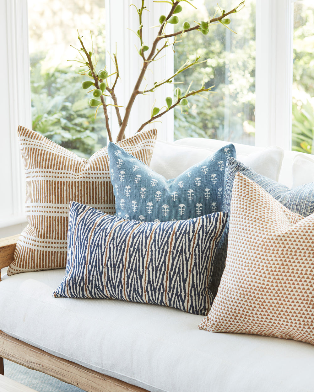 Yukka Sky Blue Outdoor Pillowcase