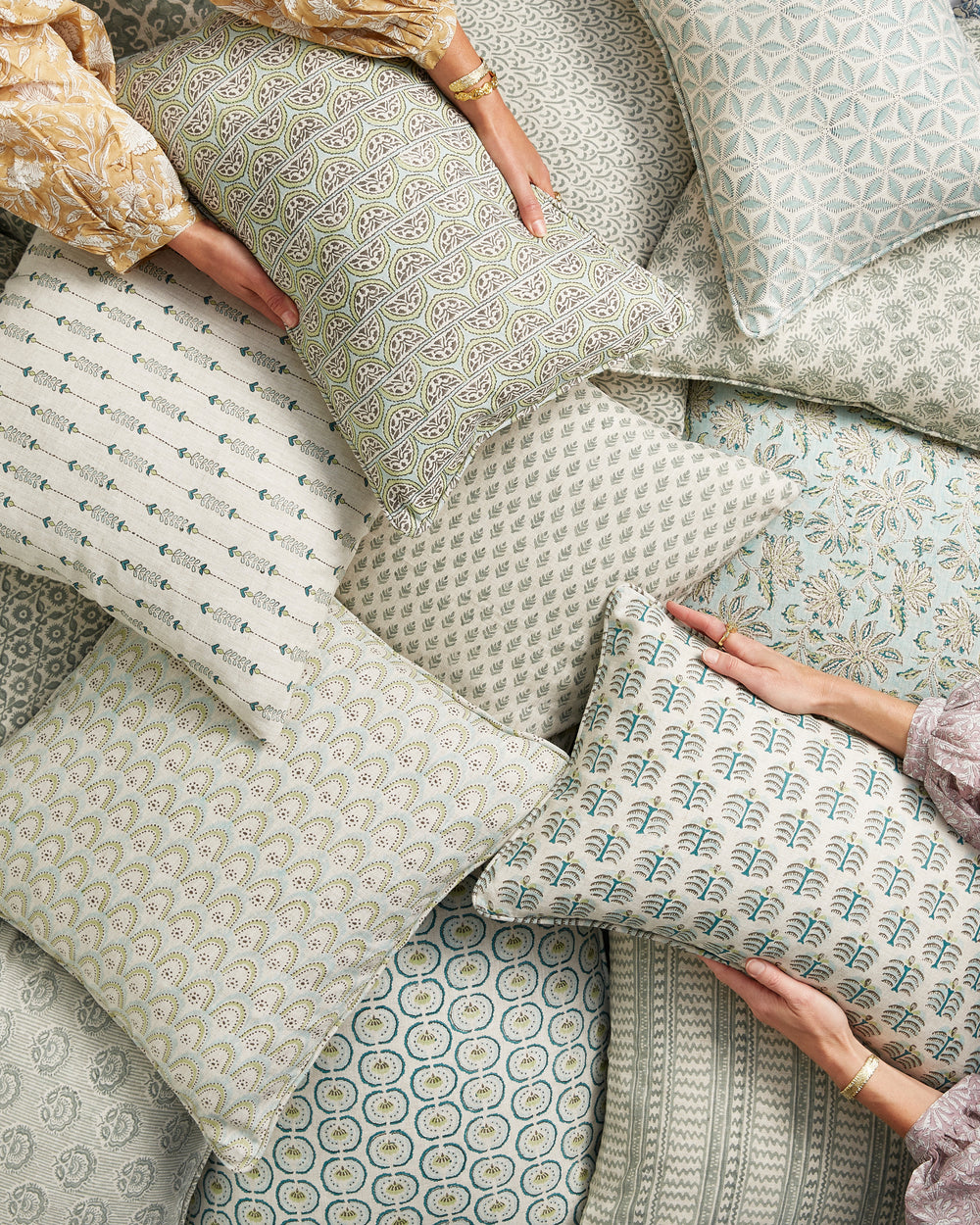 Burano Wasabi Pillowcase in - Cushions - Walter G Australia