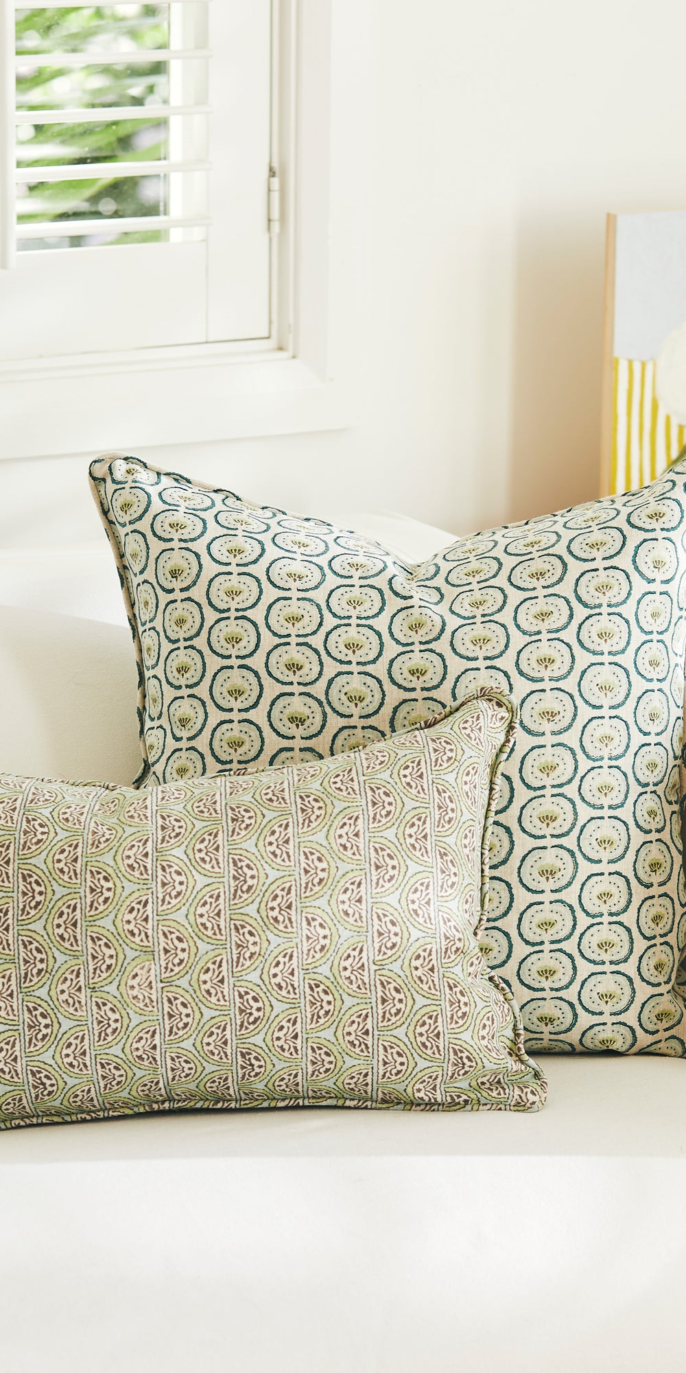 Burano Wasabi Pillowcase in - Cushions - Walter G Australia