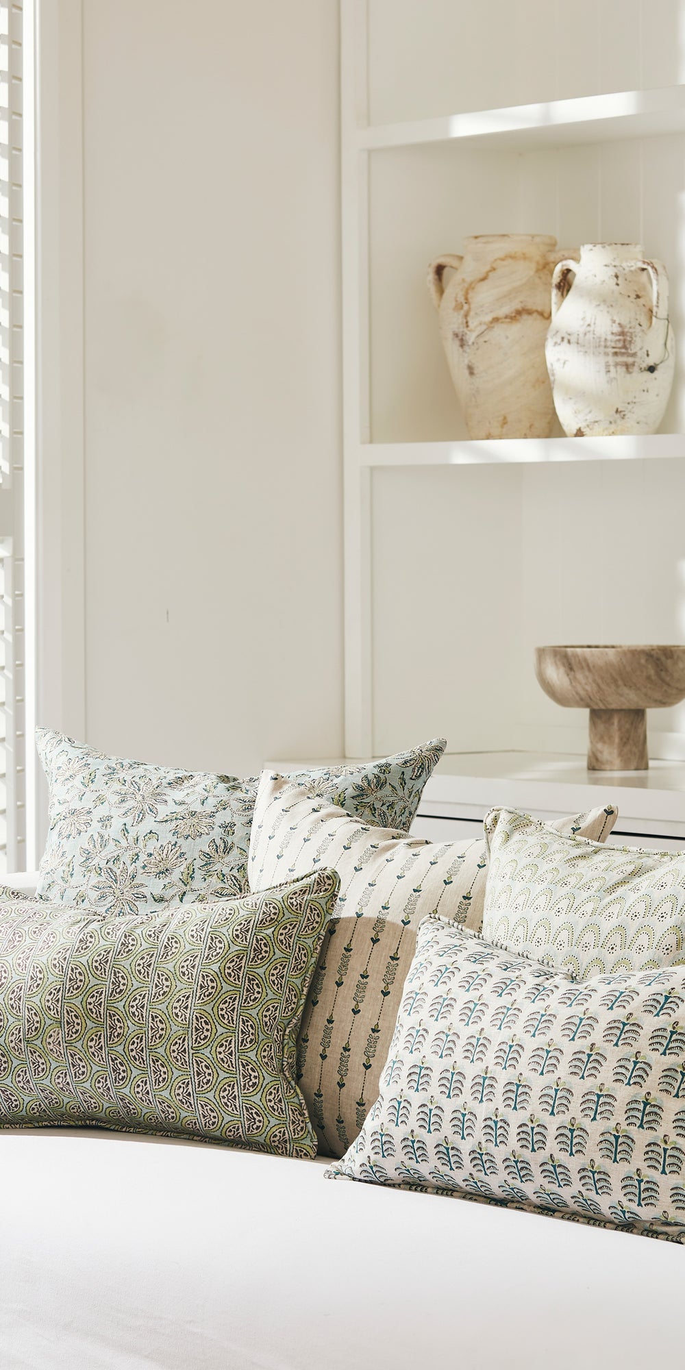 Azores Wasabi Pillowcase in - Cushions - Walter G Australia