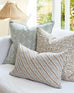 Anatolia Celadon linen cushion 55x55cm