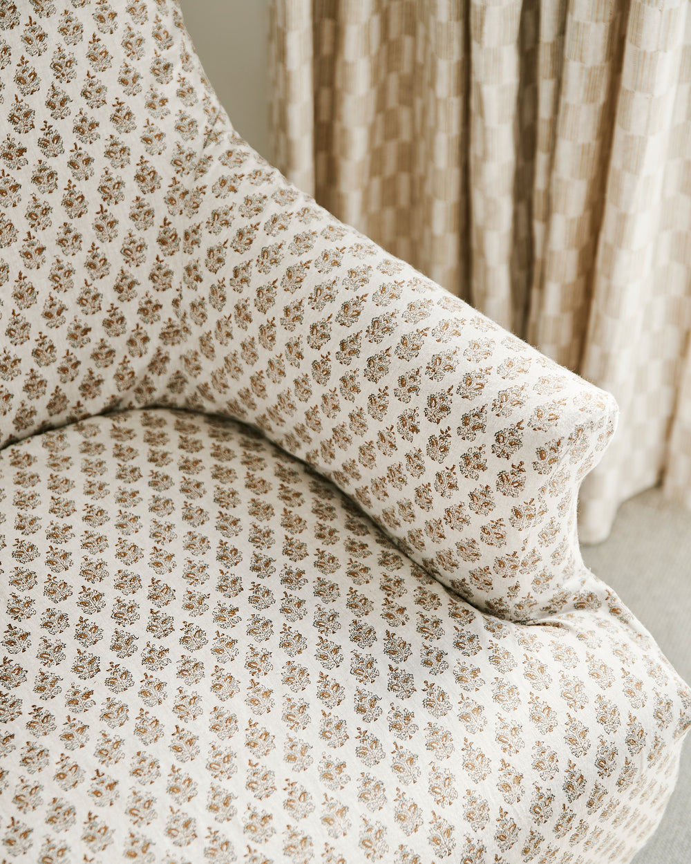 Sanganer Sahara Linen in - Fabric - Walter G Australia